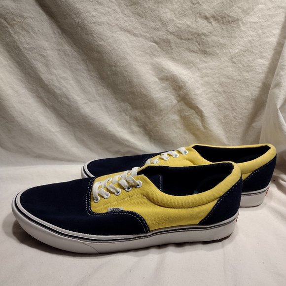 🌎 Vans || ComfyCush Era Low Top Yellow/Blue - Picture 2 of 8